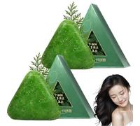 Champú sólido y acondicionador en barra para cabello con aceites esenciales vegetales. Calma y fortalece el cabello para hombres y mujeres. (2pcs)