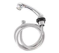 Champú tazón grifo rociador con manguera de mano para peluquería Babershop plata