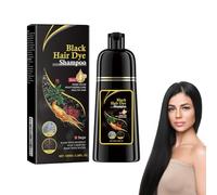 Champú Tintante Negro de Larga Duración, Hair Dye Shampoo, Fórmula Intensiva con Pigmentos Naturales, Nutrición Profunda, Previene la Pérdida de Color, Aplicación Suave para Todo Tipo de Cabello