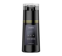 Champú Tinte 3 en 1 para Cabello Gris, Color Instantáneo Cobertura de Cabello Gris Natural y Duradero, Champú Tinte Negro para Mujeres Hombres,Black