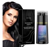 Champú Tinte,Black Hair Dye Shampoo,Champu Tinte Canas Mujer,Hair Dye Shampoo,Champu Colorante,Champú Color Tinte Pelo Barba Champu Canas Instantáneo,Cubre Canas