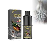 Champú Tinte Gris Plateado, Coloración Metálica Fría De Alta Persistencia, Hair Dye Shampoo, Reactivador Vegano Con Efecto Antiamarilleamiento, Neutralización De Tonos Cálidos, Para Cabello Teñido