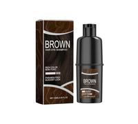Champú Tinte Marrón Acción, Champú Colorante con Ingredientes Herbales 100ml, Tinte Instantáneo 3 en 1, Proporciona Cobertura Total de Canas y Cuida el Cabello en el Proceso, Para Hombre y Mujer
