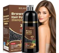 Champú Tinte Marrón Cubre Canas, Brown Hair Dye Shampoo,Champu Colorante