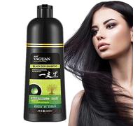 Champú Tinte Negro,Champú Hierbas Para Cabello Gris Para Hombres 500ml - Champú para teñir el cabello en minutos, fórmula agua Tinte para el cabello negro larga duración, acción Woteg