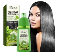 Champú tinte negro para mujeres y hombres, champú para cubrir las canas, elaborado con ingredientes herbales 100% naturales - 14,8 FL.OZ. (Natural Black)