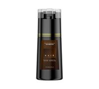 Champú tinte para el cabello negro natural,tinte capilar instantáneo 3 en 1,con extractos herbales, fórmula para cubrir canas,infundido con Ganoderma y Ginseng para hombres y mujeres,Dark brown