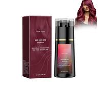 Champú Tinte Red, Instant Hair Dye Shampoo, Realza Los Tonos Red Intensos Y El Brillo Natural, Color Duradero Y Vibrante, Cubre las Canas, Apto para todo tipo de Cabello