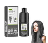 Champú Tintorio Gris Plateado para Cabello, Hair Dye Shampoo, Fórmula Suave con Pigmentos Naturales, Tratamiento Hidratante, Ideal para Canas y Cabello Grisáceo, Aplicación Fácil en Casa