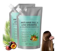 Champú Tricholoy Anticaída, Reducción de Caída y Voluminizador: Reduce la caída, Fortalece las Raíces y Da Volumen - Control de Grasa, Cuidado Nutritivo del Cuero Cabelludo (2pcs)