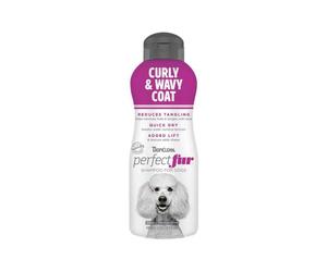 Champú Tropiclean Perfect Fur Curly and Wavy Coat 473 ml