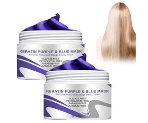Champu Violeta Natural, Neutraliza los tonos dorados, Masque Violet Déjaunisseur Intense pour Cheveux, Acondicionador Intenso, Elimina Reflejos Anaranjados, Matizador de Cabello Teñido o Natural