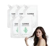 Champú voluminizador de romero para cuero cabelludo graso - Champú espesante con aminoácidos de romero para cabello fino - Mezcla espesante para fortalecer el cabello y reducir la caída (5 Cajas)