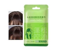 Champú Wipes - Limpiador para el cabello sin encrespamiento Fragrance | Tamaño estándar, toalla con fragancia de larga duración, sin enjuague, pañuelos de refrescamiento rápido sin agua para