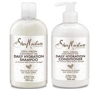 Champú y acondicionador de hidratación diaria de aceite de coco 100% virgen, paquete de 13 onzas Shea Moisture