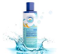 Champú y acondicionador no tóxico, gel de baño 3 en 1 para nadar - Champú seguro para los arrecifes y para los hombres, mujeres y niños Orgánico totalmente natural con jabón biodegradable 260 ml