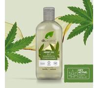 Champú Y Acondicionador Orgánico Bioactivo De HEMP Dr. Organic + Arándano 265ml