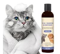 Champú y acondicionador para perros - Limpiador de pelo suelto para gatos - Champú perfumado para perros con control de olores para pelaje de piel, aseo de viaje, cachorro, hogar, spa, deshedding