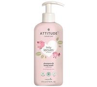 Champú y Gel bebés eco 2 en 1 sin fragancia Attitude 473 ml