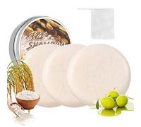 Champús jabonosos naturales de origen vegetal para un cabello suave, limpio, hidratado y reparado. Disponible en tres tamaños: sésamo negro, arroz y jengibre (paquete de 3).