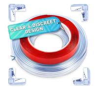 CHAMSON Protector de esquina de bordes, protectores de esquina para bebés, kit de seguridad de silicona suave, tira de parachoques para bebés de 3 m (4 unidades)