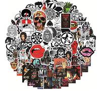 chamvis Paquete de 100 pegatinas de vinilo para cinta, estilo punk clásico, impermeable, graffiti para portátil, coche, guitarra, parachoques, botella