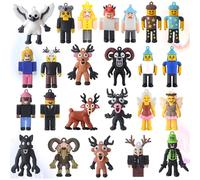 CHANCCI 99 Nights In The Forest Figuras,24 pcs Figuras coleccionables 99 Nights In The Forest para niños&Adultos,Ciervo Búho Carnero,Decoraciones Creativas para el Escritorio para Fans,Amigos&niños