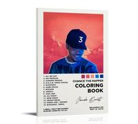 Chance The Rapper - Póster de Coloring Bool para álbum de música a la moda, lienzo para decoración de pared, 50 x 75 cm, estilo marco-1