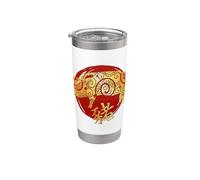 Chancho Signo estrella del horóscopo zodiaco chino Vaso térmico de acero inoxidable de doble pared