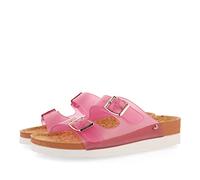 Chanclas blanco transparente tipo bio con hebillas para mujer acalaca