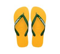 Chanclas Brazil Logo Mujer Talla 39/40. Color Amarillo