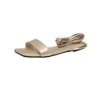 Chanclas casuales para mujer, para yoga, cómodas, con soporte para el arco, sandalias de ajuste extra ancho, ligeras, antideslizantes, zapatillas de verano para mujer, Gold, 37 EU