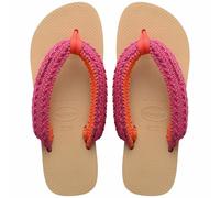 Chanclas con cuña Top High Chuncky Boho Mujer Talla 39/40. Color Beige
