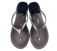 Chanclas con punta de de fondo de cristal transparente de gelatina de verano para mujer, sandalias de playa Zapatillas Urbanas Mujer Negras Zapatillas Deportivas Mujer Doradas