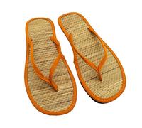 Chanclas de bambú para mujer, sandalias de bambú de ratán, cómodas, antideslizantes, para verano, planas, chanclas de baño, tallas grandes, sandalias antideslizantes para ducha, sandalias de playa