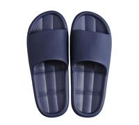 Chanclas de baño para hombre de verano, sandalias de suelo suave, pantuflas de una palabra, pantuflas cómodas pantuflas cómodas pantuflas de verano para interiores, zapatillas antideslizantes, azul