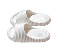 Chanclas de baño para hombre y mujer, antideslizantes, con nube, suaves, chanclas de casa, zapatillas de nube, antideslizantes, para el hogar, pantuflas antideslizantes, pantuflas de playa, Blanco, 36