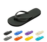 Chanclas de baño para mujer, sandalias planas antideslizantes, transpirables, cómodas, boho, zapatos de playa, planos, para interiores, zapatillas de baño, Negro , 37 EU