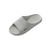 Chanclas de baño para mujer y hombre, antideslizantes, para verano, cómodas, gruesas, para playa, vacaciones, invitados, gris, 44/45 EU