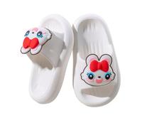 Chanclas de baño para niños, planas, pantuflas de verano, para niños, niñas, ducha, playa, dinosaurios, sandalias ligeras, cómodas, para interiores y exteriores, antideslizantes, 003 blanco., 28 EU