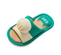 Chanclas de baño para niños, sandalias para niñas, verano, interiores, antideslizantes, zapatillas de secado rápido, zapatillas de baño, pantuflas para el hogar, zapatillas de playa, verde1, 32