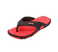 Chanclas de dedo del pie para hombre, zapatos abiertos de playa para baño, zapatillas de verano, zapatillas de masaje de para hombre Zapatillas Hombre Color Rojo (Red, 44)