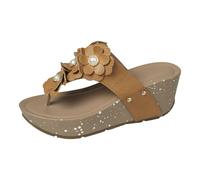 Chanclas de espuma viscoelástica extra gruesas para mujer, sandalias de cuña para caminar, ajuste ancho, sandalias de ajuste ancho, correa ajustable al tobillo con flores, sandalias de plataforma
