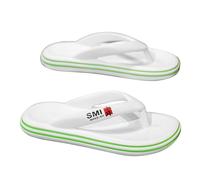 Chanclas de goma para hombre, sandalias de playa con puntera abierta, ligeras, impermeables, transpirables, con cojín grueso, reducen el estrés, informales, cómodas, para caminar, zapatos clásicos