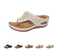 Chanclas de masaje para mujer, sandalias de verano para mujer, sandalias de cuña para mujer, sandalias de verano, antideslizantes, informales, bohemias, transpirables, cómodas, sandalias ligeras