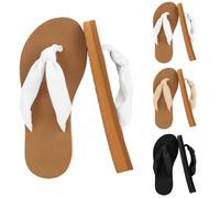 Chanclas de moda de verano para mujer, antideslizantes, con correa fresca, planas, colores sólidos, para exteriores, compras, vacaciones, playa, caminar, camping, viajes, transpirables, ligeras y