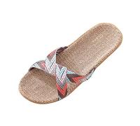 Chanclas de paja para mujer, informales, sandalias de playa de paja de ratán, sandalias de moda para el hogar, zapatos de viaje elegantes, suelas planas, cómodos y versátiles, zapatos de uso diario