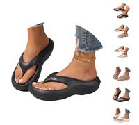 Chanclas De Playa Mujer,Verano Chanclas Piscina Sandalias Mujer Comodas Sandalias Flip Flop Moda TacóN Inclinado Caucho Confort Arena Playa Vacaciones Piscinas