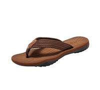 Chanclas de playa para hombre, con soporte de arco, cómodas, antideslizantes, para exteriores, playa, verano, informales, para piscina, ducha y vacaciones, B Marrón, 42 2/3 EU
