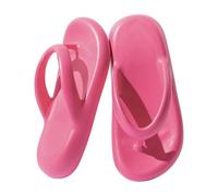 Chanclas de playa para hombre - tanga para hombre, cómodo, ortopédico, zapatos antideslizantes, zapatos al aire libre, chanclas transpirables, zapatos casuales, zapatillas simples, rosa brillante, 40